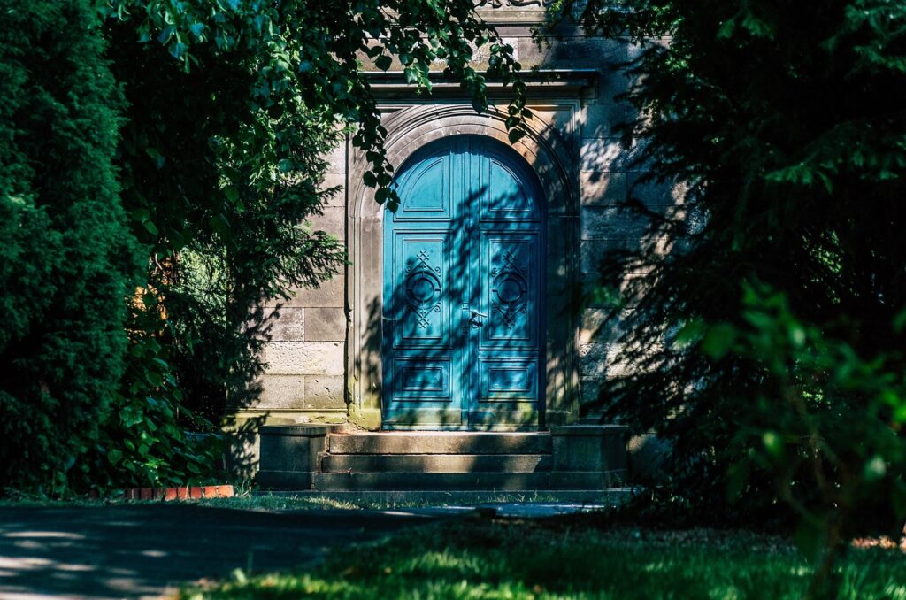 door, portal, entrance, building, wall