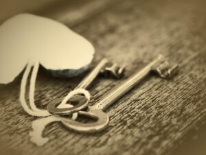 key, heart, love, as a couple, to marry, connectedness, valentine's day, together, symbol, symbolic, togetherness, happiness, affection, trust, responsibility, hold tight, cord, node, knotted, sepia