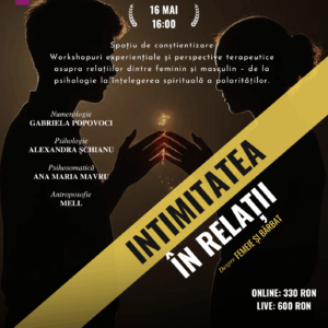 Intimitatea în Relații — Participare Live · 16 mai