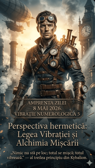 Amprenta Zilei 8 Mai 2026 | Legea Vibrației și Alchimia Mișcării