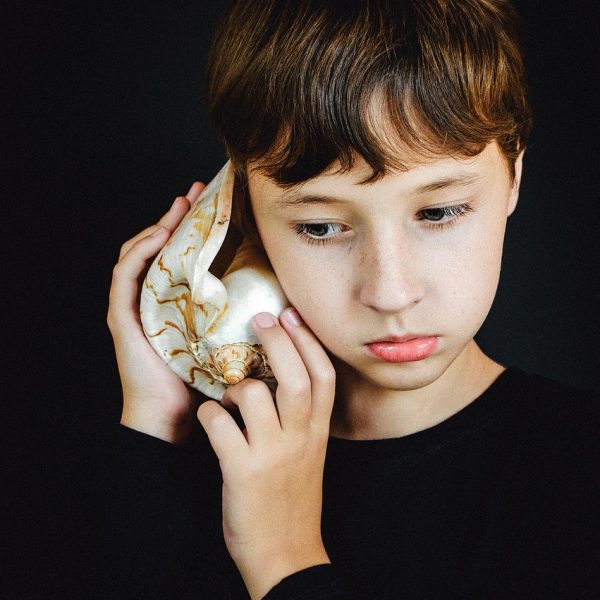 seashell, listening to, nautical, boy, baby, portrait, sea, ocean, listen to the seashell, hands, close-up, listen, kids, nature, teen, attentively, sound, hearing
