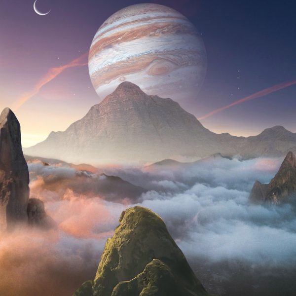 mountain, sunset, clouds, forest, stone, planet, moon, jupiter, universe, nature, jupiter, jupiter, jupiter, jupiter, jupiter