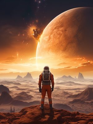 ai generated, man, spacesuit, space, astronaut, jet, observing, spectacle, spacecraft, collision, astronomical event, outer space, catastrophe, cosmic disaster, sci-fi, scenario, astral observation, space exploration, cosmic incident, space, space, space, space, space