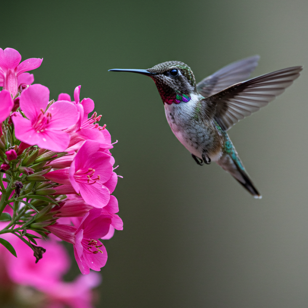 bird, nature, flower background, animal, wildlife, hummingbird, colibri, colorful, fauna, feathers, wings, beautiful flowers, feathered, flying, flower wallpaper, flower, bloom, plant, blossom, petals, pink, summer, forest